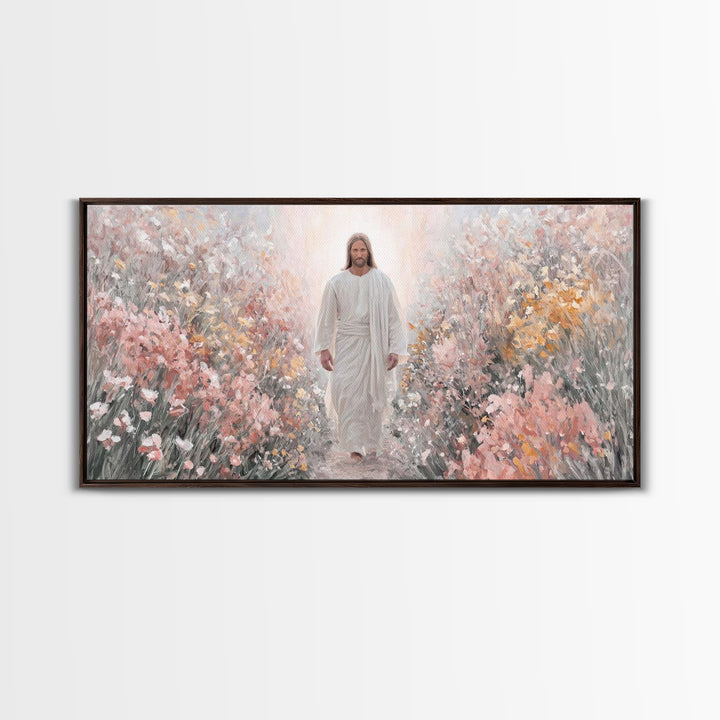 Stillness Of Glory | Framed Canvas Print | Christian Art | Jesus Painting Canvas | Christian Wall Art | Christmas Canvas Wall Art | Christi