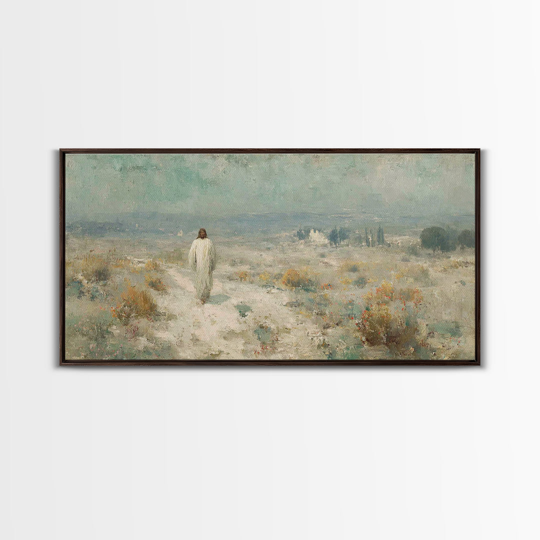 Horizon Of Mercy – Framed Canvas Print – Christian Art Canvas – Christian Wall Art – Jesus Painting – Christian Art Work – Christian Gift –