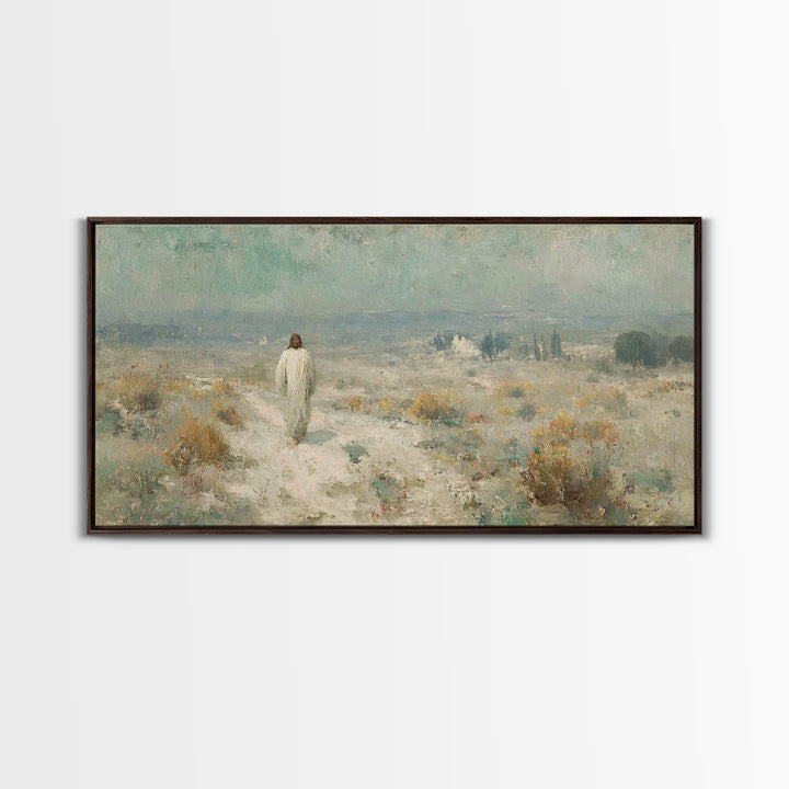 Horizon Of Mercy – Framed Canvas Print – Christian Art Canvas – Christian Wall Art – Jesus Painting – Christian Art Work – Christian Gift –