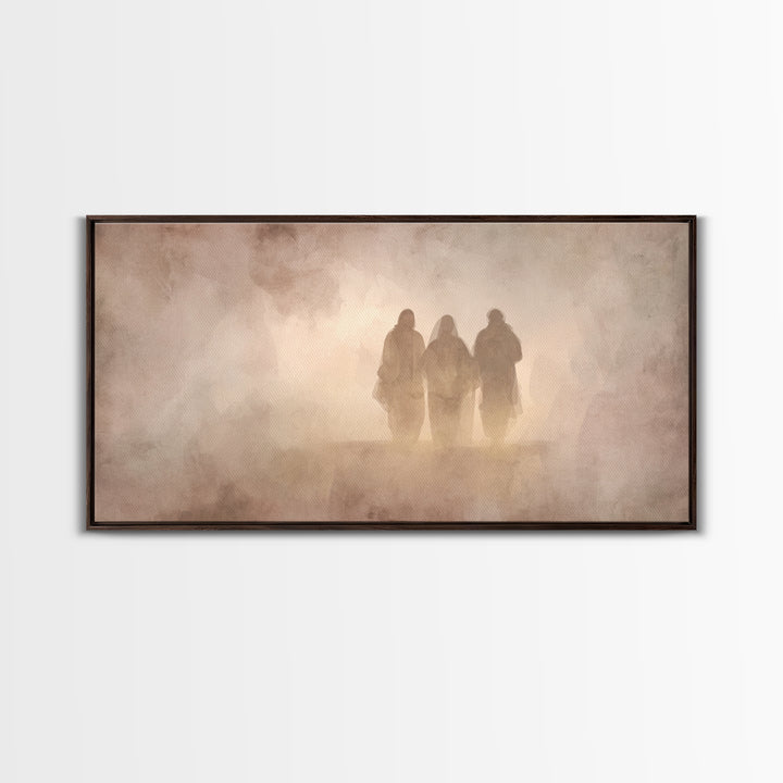 Pilgrim Heart Path, Framed Canvas Print, Christian Art Print, Christian Art Canvas, Jesus Painting, Christian Wall Art, Christian Gift Idea
