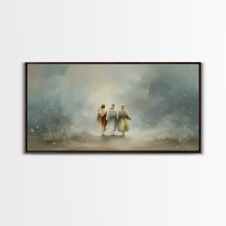 Walk Of Revelation – Framed Canvas Print – Christian Art Print – Christian Wall Art – Jesus Painting – Christian Art Canvas – Christian Dec