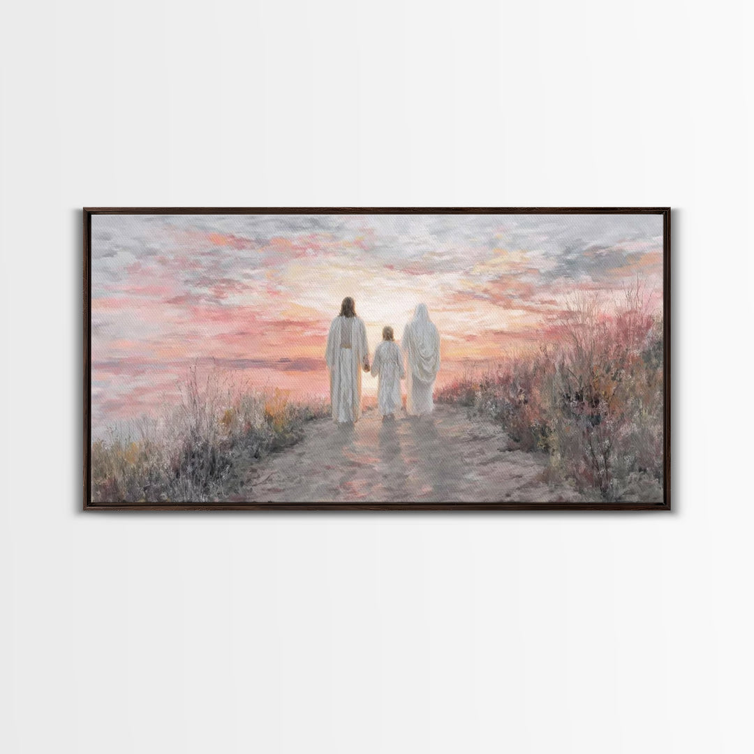 Path Of Grace – Framed Canvas Print – Christian Wall Art – Jesus Painting – Christian Art Canvas – Christian Christmas Art – Christmas Art