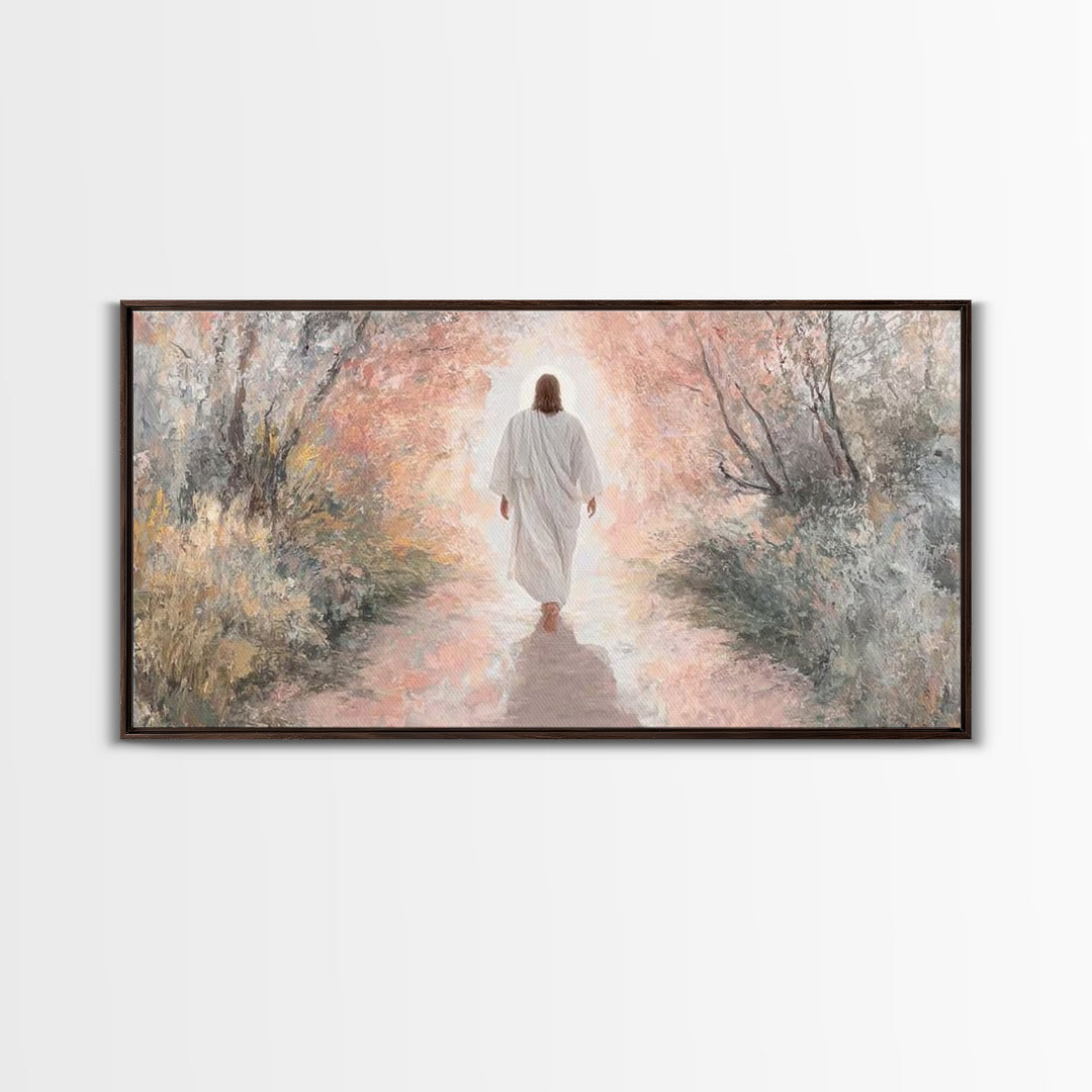 Light Of Glory | Framed Canvas Print | Christian Wall Art | Jesus Christmas Art | Christian Art Canvas | Christmas Decor
