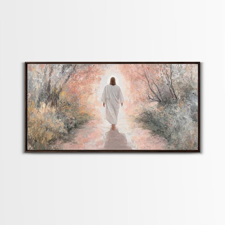Light Of Glory | Framed Canvas Print | Christian Wall Art | Jesus Christmas Art | Christian Art Canvas | Christmas Decor
