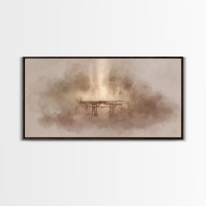 Divine Ascension, Framed Canvas Print, Christian Art Canvas, Christian Wall Art, Jesus Painting, Christian Decor