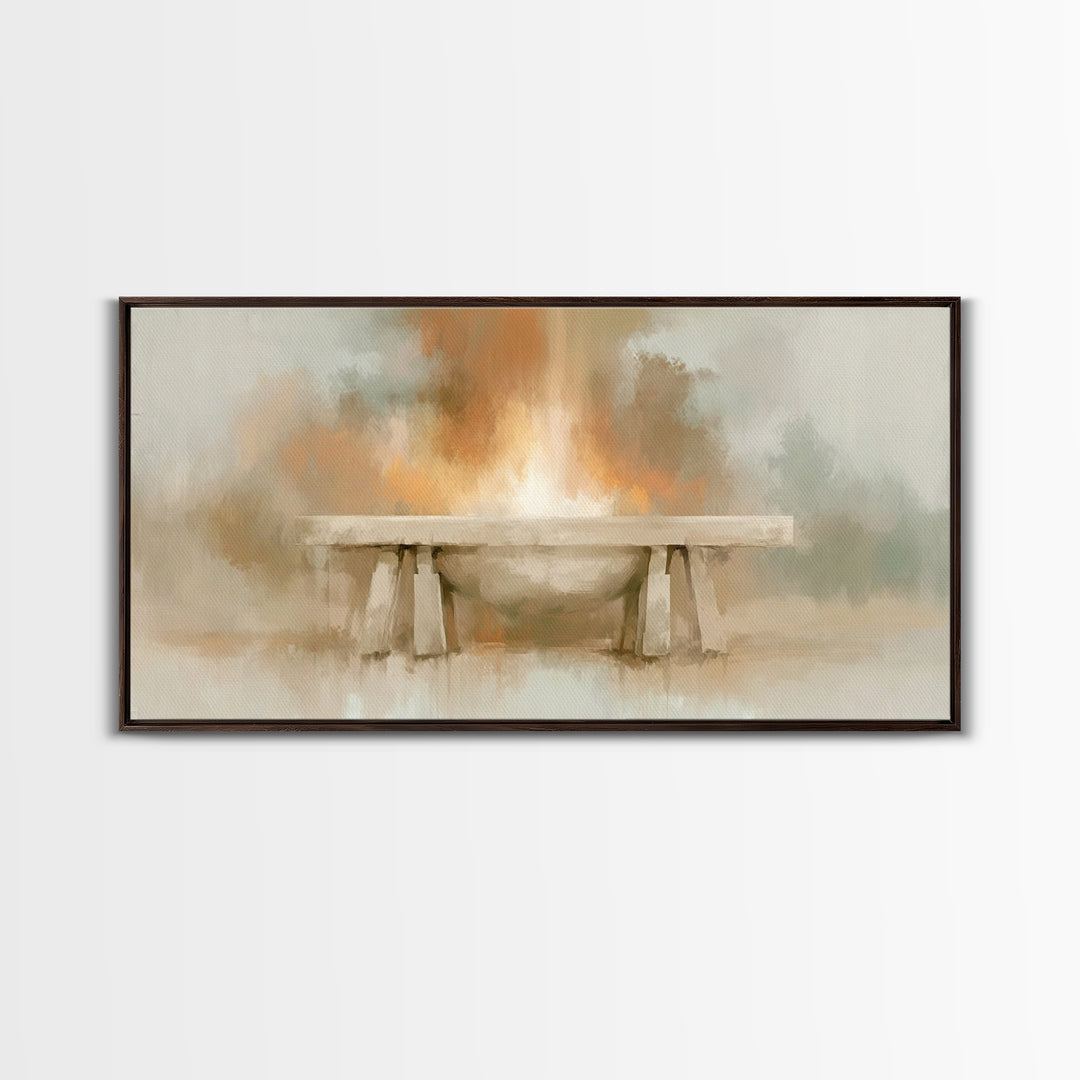 Altar Of Light – Framed Canvas Print – Christian Wall Art – Christian Art Canvas – Christian Decor – Christian Art