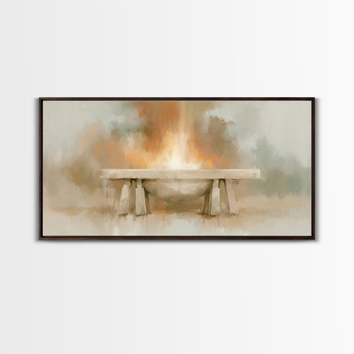 Altar Of Light – Framed Canvas Print – Christian Wall Art – Christian Art Canvas – Christian Decor – Christian Art