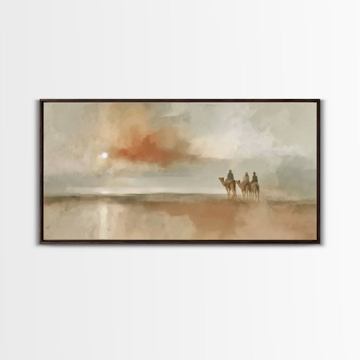 Celestial Caravan | Framed Canvas Print | Christian Wall Art | Christmas Canvas Wall Art | Christian Art Canvas | Christmas Art Prints