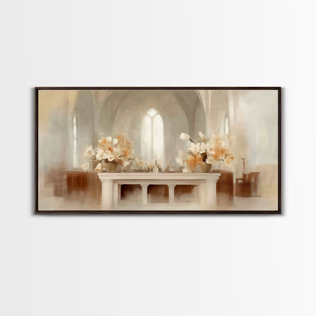 Sacred Glow, Framed Canvas Print, Christian Art Canvas, Christian Wall Art, Moody Christian Art, Christmas Canvas Wall Art, Christian Gift