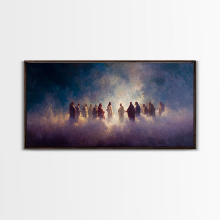 Cloud of Witnesses – Framed Canvas Print – Christian Canvas – Christian Gifts – Christian Art – Christmas Art – Christian Decor – Jesus Art