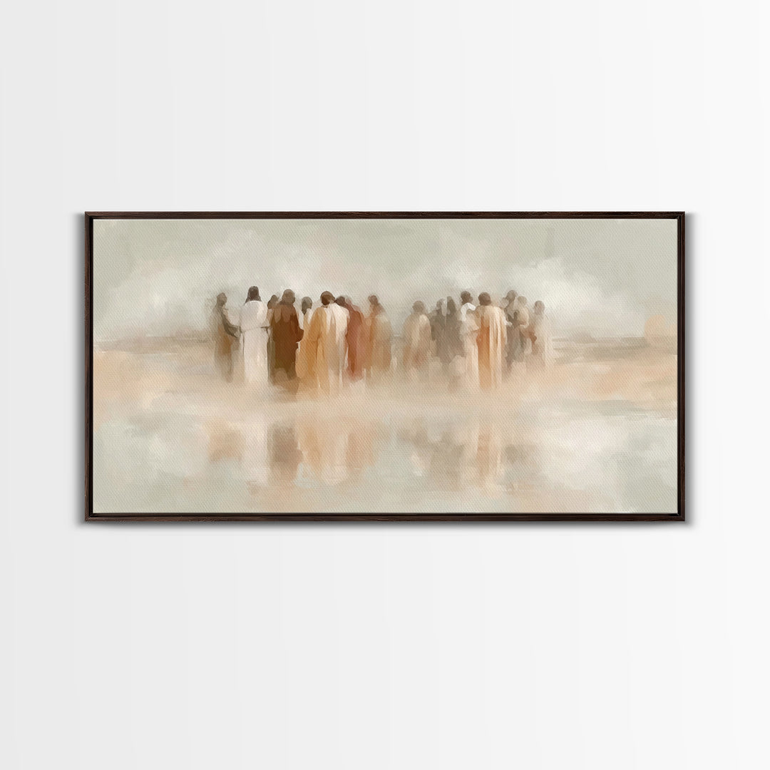 Circle Of Grace – Framed Canvas Print – Christian Art – Christian Wall Art – Jesus Art – Christian Canvas – Christian Gifts