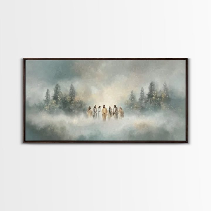 Gathered In Light – Framed Canvas Print – Christian Wall Art – Christian Canvas – Jesus Art – Christian Art – Christian Gift Ideas