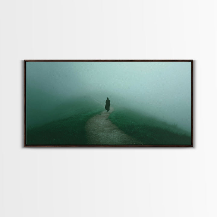 Solitary Light – Framed Canvas Print – Christian Art – Christian Decorations – Christian Canvas – Jesus Art – Christian Wall Art