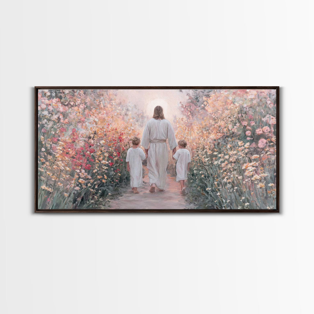 Fields of Mercy | Framed Canvas Print | Christian Art Canvas | Christian Wall Art | Christian Art | Jesus Painting | Christian Decor