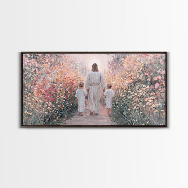 Fields of Mercy | Framed Canvas Print | Christian Art Canvas | Christian Wall Art | Christian Art | Jesus Painting | Christian Decor