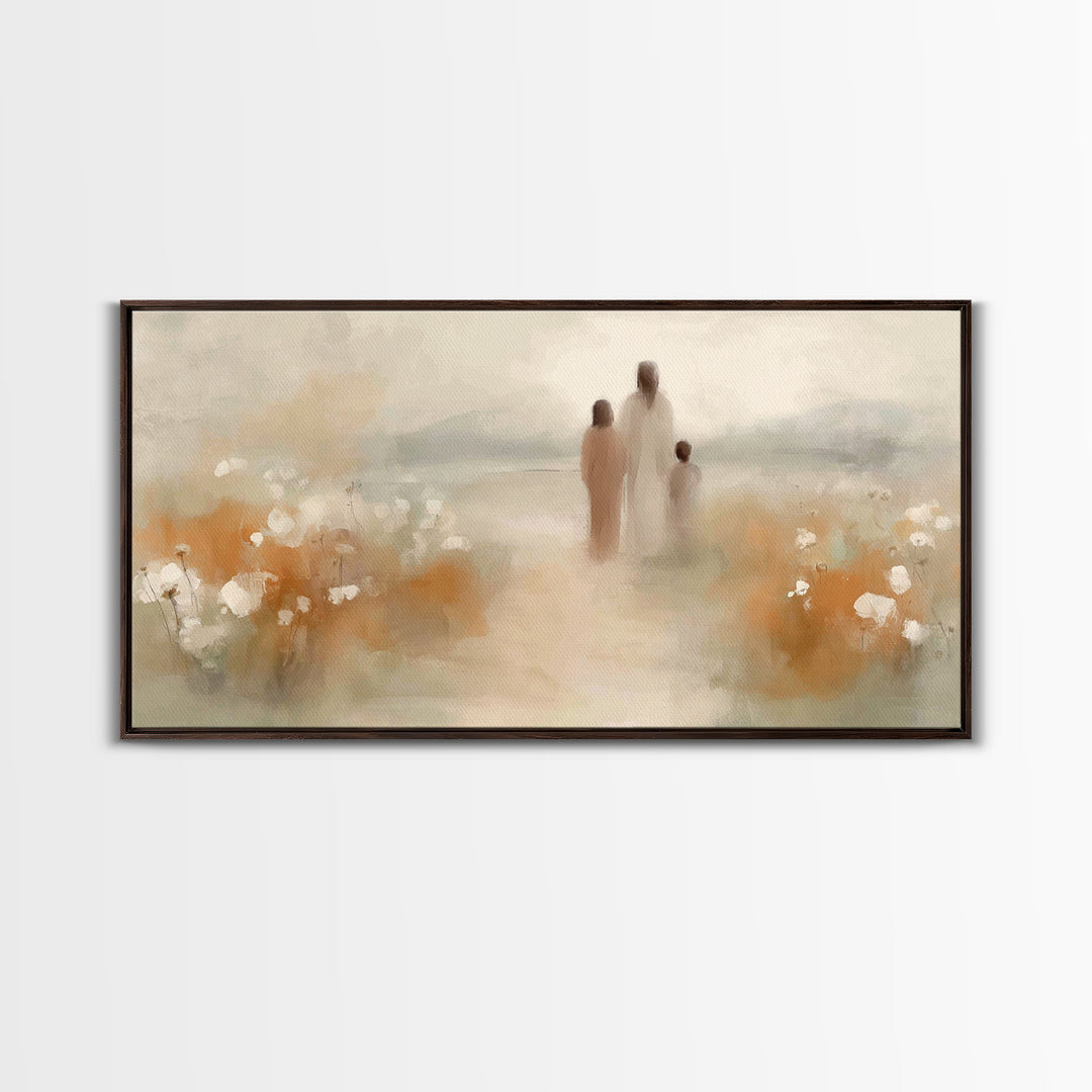 Gentle Path of Grace – Framed Canvas Print – Christian Wall Art – Christian Art Canvas – Jesus Painting – Christian Art – Christian Gift Id