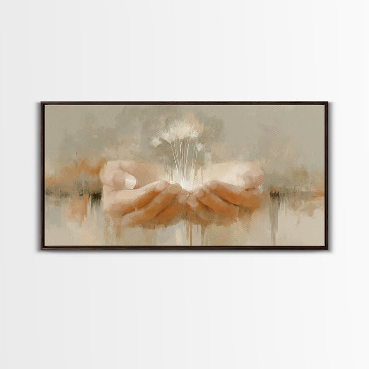 Sacred Offering, Framed Canvas Print, Christian Art, Jesus Painting, Christian Wall Art, Christian Art Canvas, Christian Art Gift