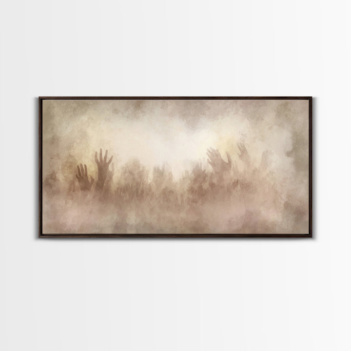 Clouds Of Glory – Framed Canvas Print – Christian Wall Art – Abstract Christian Art – Christian Art Canvas – Christmas Art Prints