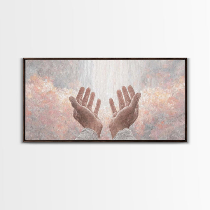 Shining Presence – Framed Canvas Print – Christian Art Canvas – Christian Art Work – Modern Christian Art – Christmas Wall Art