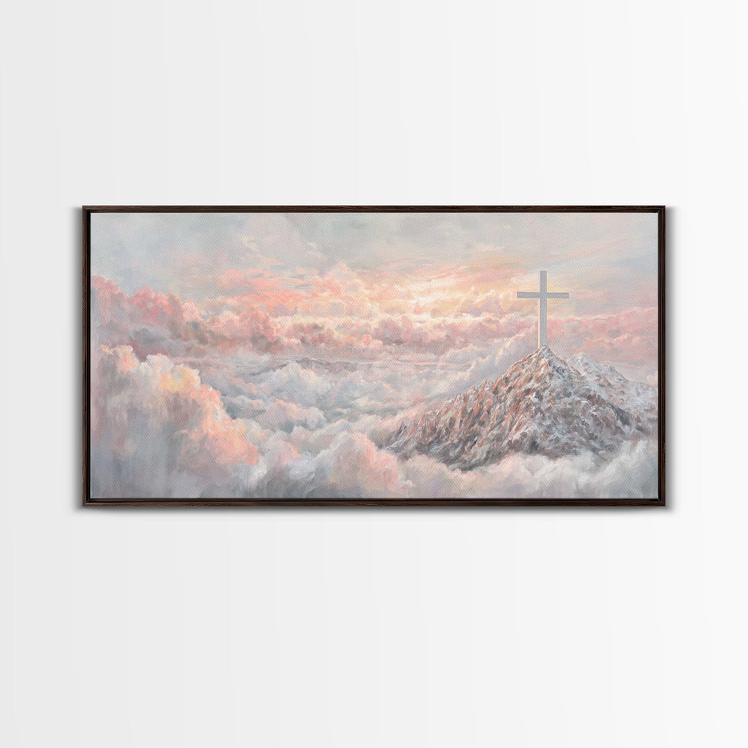 Graceful Offering – Framed Canvas Print – Christian Wall Art – Christian Painting – Christian Art Canvas – Christian Christmas Art