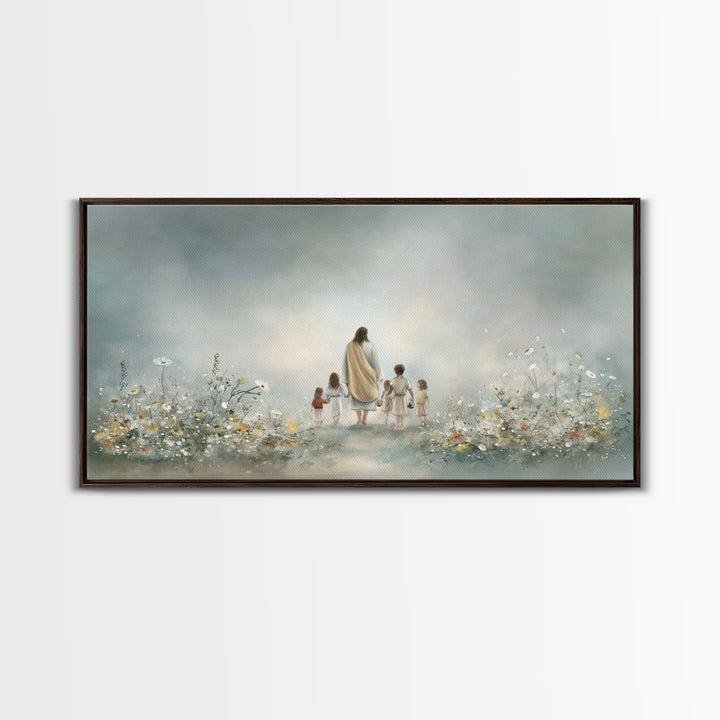 Morning Promise – Framed Canvas Print – Christian Art Canvas – Jesus Painting – Christian Wall Art – Minimalist Christian Art – Christian G