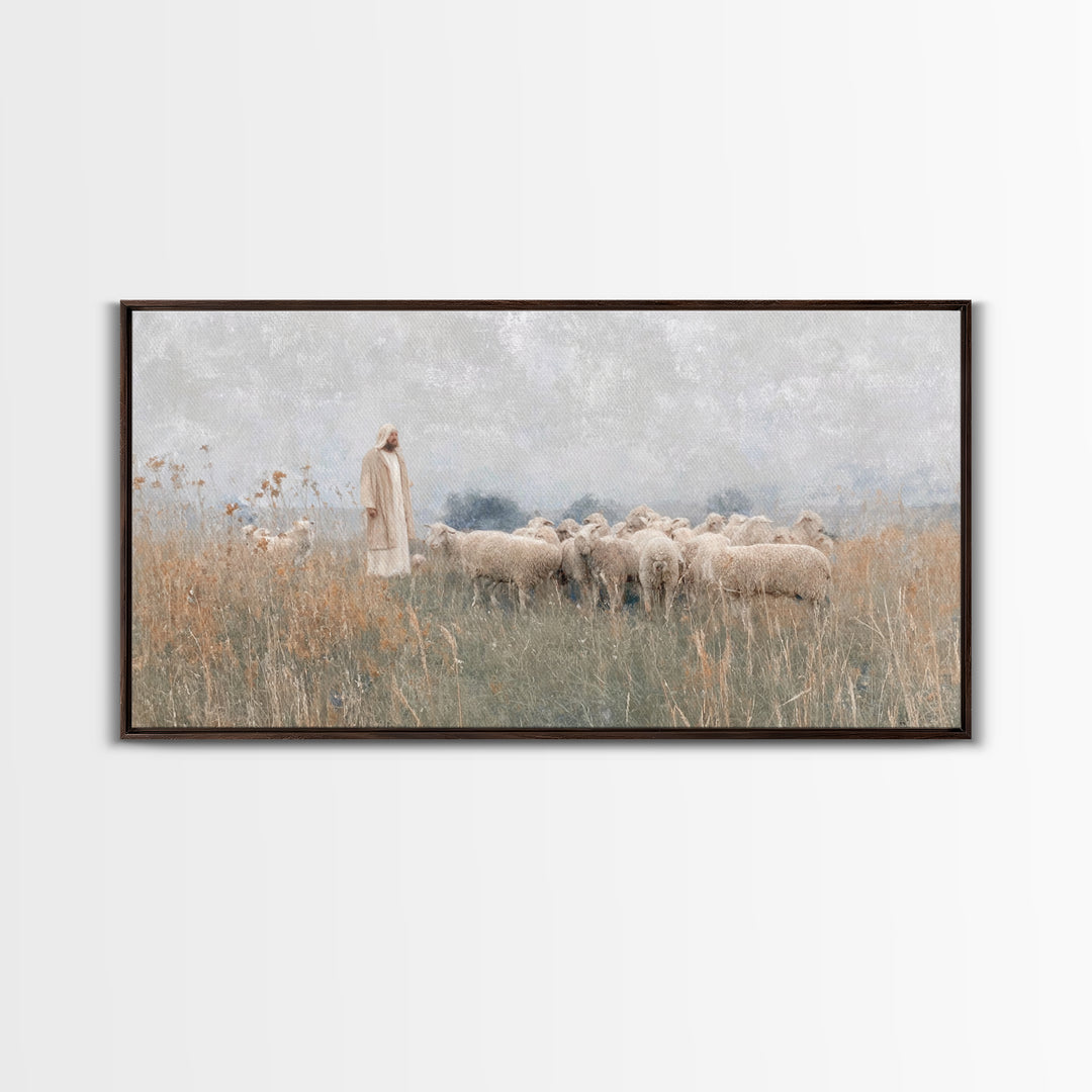 Pathway Of Mercy, Framed Canvas Print, Jesus Painting, Christian Wall Art, Christian Art Canvas, Christmas Art, Modern Christian Art, Chris