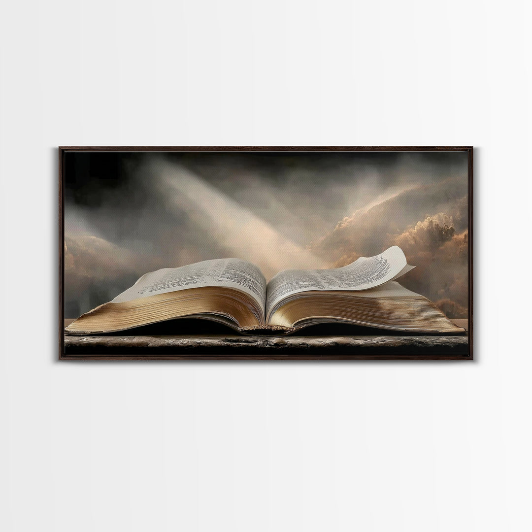 Holy Dawn - Framed Canvas Print - Christian Wall Art - Christian Art Canvas - Jesus Painting - Christian Decor - Modern Christian Art