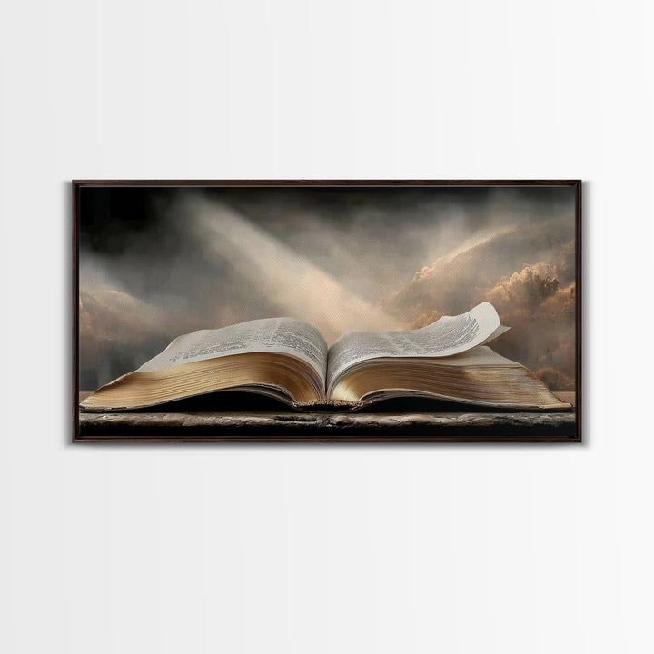 Holy Dawn - Framed Canvas Print - Christian Wall Art - Christian Art Canvas - Jesus Painting - Christian Decor - Modern Christian Art