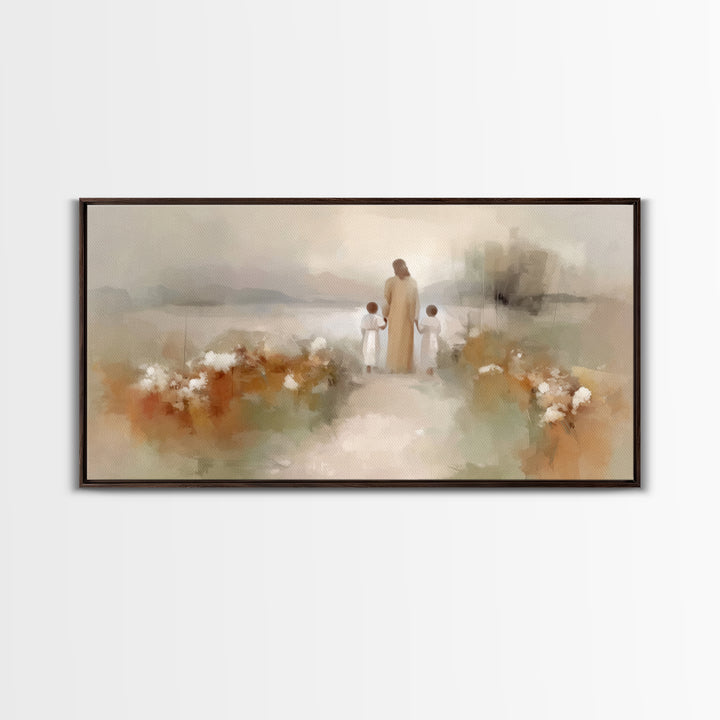 Path Of Grace – Framed Canvas Print – Christian Wall Art – Jesus Painting – Christian Art Canvas – Christian Decor – Modern Christian Art