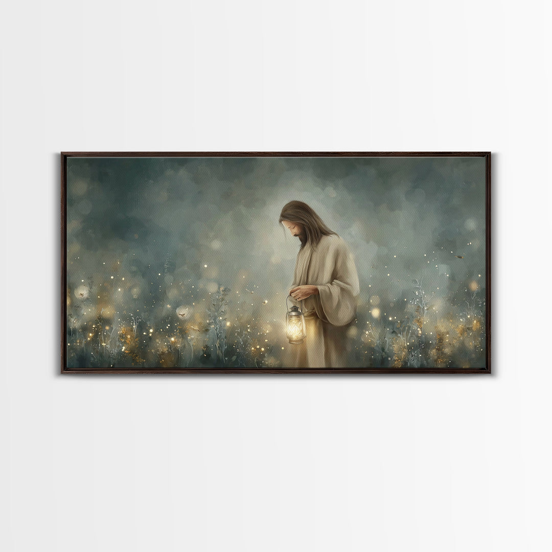 Field Of Wonder | Framed Canvas Print | Christian Art Canvas | Jesus Painting | Christian Wall Art | Christian Decor | Modern Christian Art