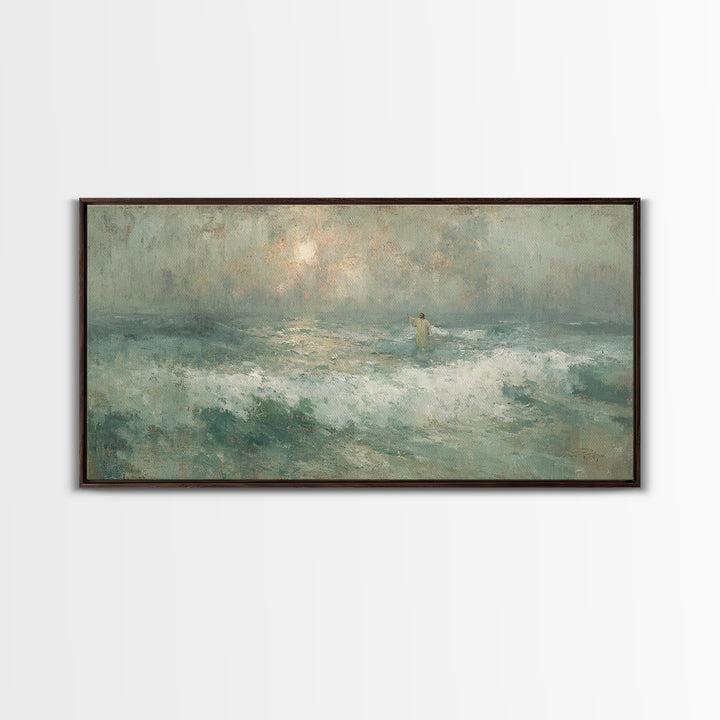 Arms Of Salvation – Framed Canvas Print – Christian Wall Art – Jesus Painting – Large Christian Painting – Christian Art Canvas – Christian