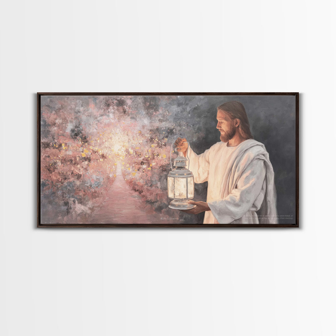 Path of Glory – Framed Canvas Print – Jesus Painting – Christian Wall Art – Christian Art Canvas – Christian Christmas