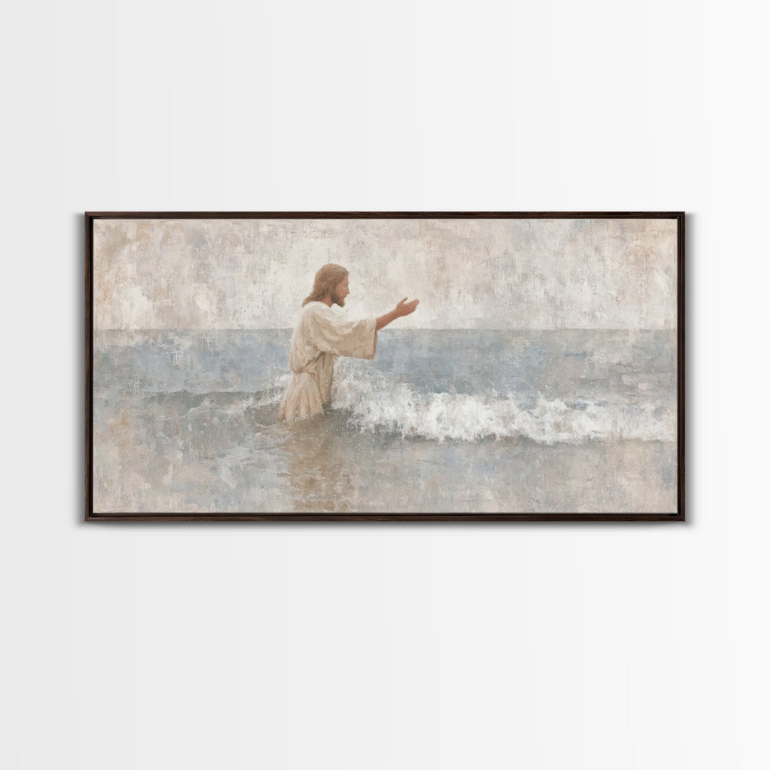 Morning Of Hope – Framed Canvas Print – Christian Art Canvas – Jesus Painting – Christian Wall Art – Subtle Christian Art – Christian Chris