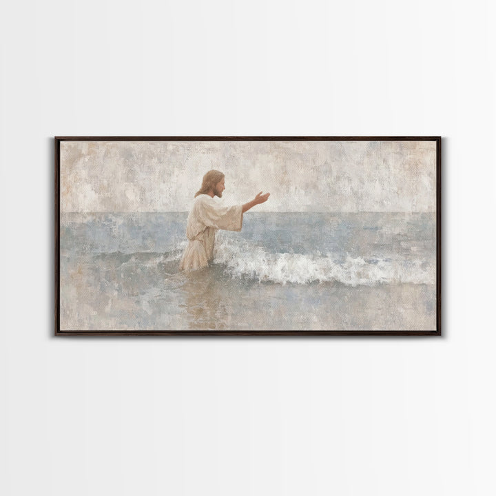 Morning Of Hope – Framed Canvas Print – Christian Art Canvas – Jesus Painting – Christian Wall Art – Subtle Christian Art – Christian Chris