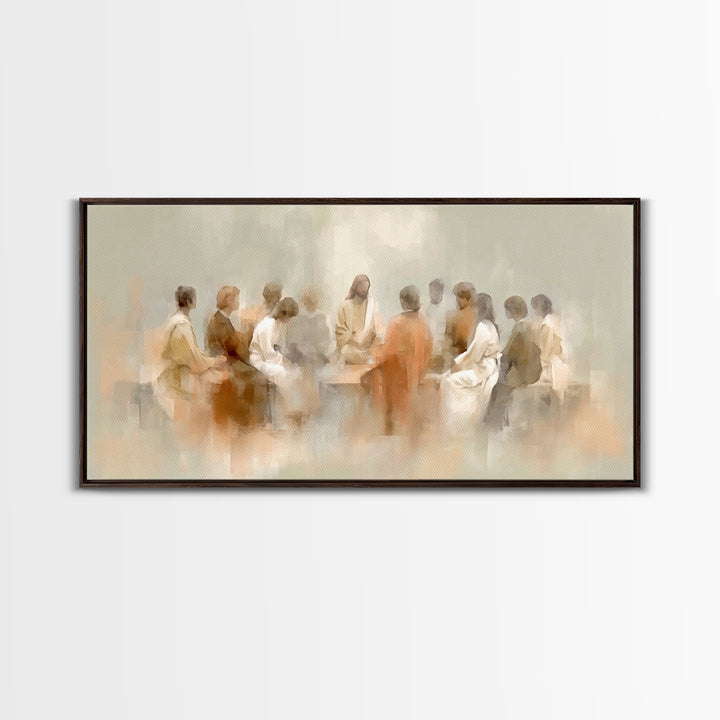 Table Of Light | Framed Canvas Print | Christian Art Canvas | Christian Wall Art | Jesus Painting | Minimalist Christian Art | Christian De
