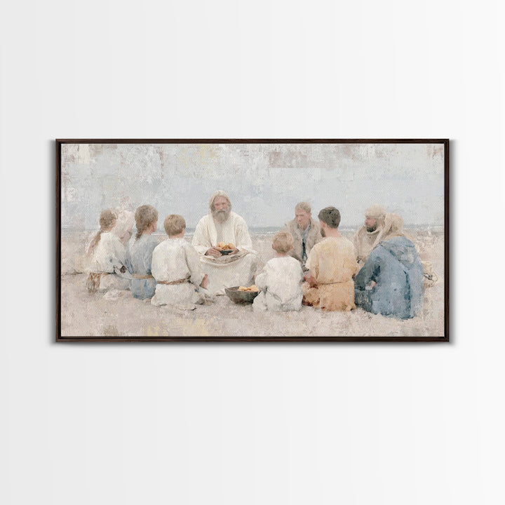 Crown Of Dawn – Framed Canvas Print – Jesus Painting – Christian Wall Art – Large Christian Painting – Christian Art Canvas – Christian Dec
