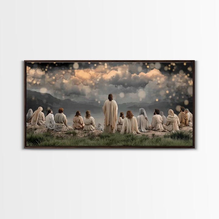 Dawn Of Mercy – Framed Canvas Print – Christian Wall Art – Jesus Painting – Christian Art Canvas – Christian Christmas Art – Christian Deco