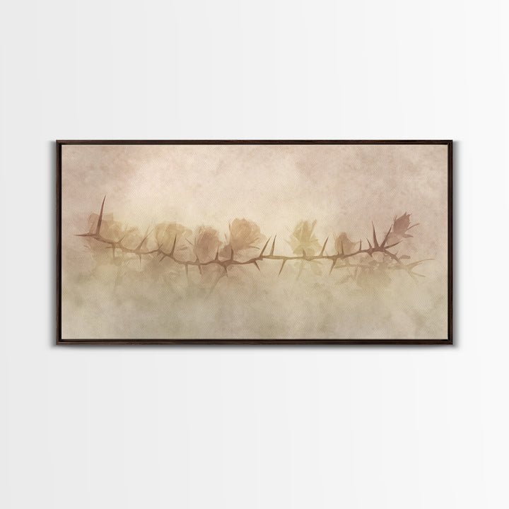 Thorns Of Redemption – Framed Canvas Print – Christian Wall Art – Christian Art Canvas – Abstract Christian Art – Christian Gift Ideas – Ch