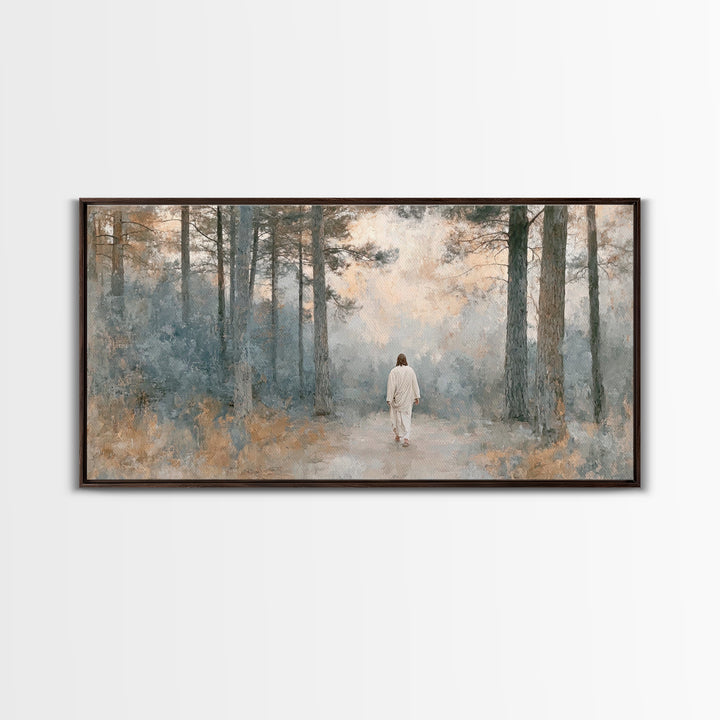 Forest Of Peace – Framed Canvas Print – Christian Art Canvas – Christian Wall Art – Jesus Painting – Subtle Christian Art – Christian Art G