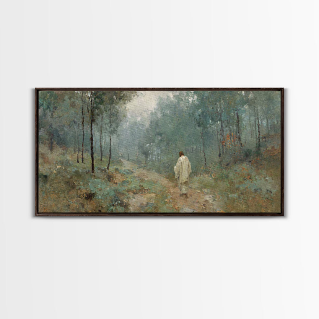 Guided Dawn – Framed Canvas Print – Christian Art Canvas – Large Jesus Painting – Christian Wall Art – Christian Art Print – Subtle Christi