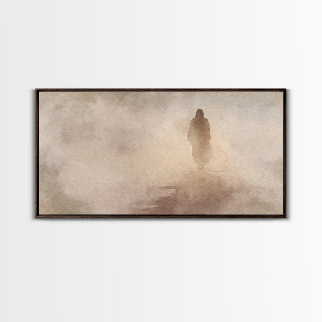 Pathway Of Hope – Framed Canvas Print – Christian Wall Art – Jesus Painting – Christian Art Canvas – Christian Christmas Art