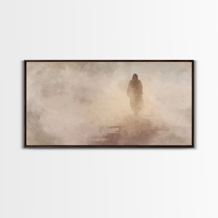 Pathway Of Hope – Framed Canvas Print – Christian Wall Art – Jesus Painting – Christian Art Canvas – Christian Christmas Art