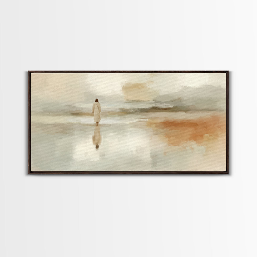 Deserted Grace – Framed Canvas Print – Christian Art Canvas – Subtle Christian Art – Christian Wall Art – Jesus Painting – Christian Art Gi