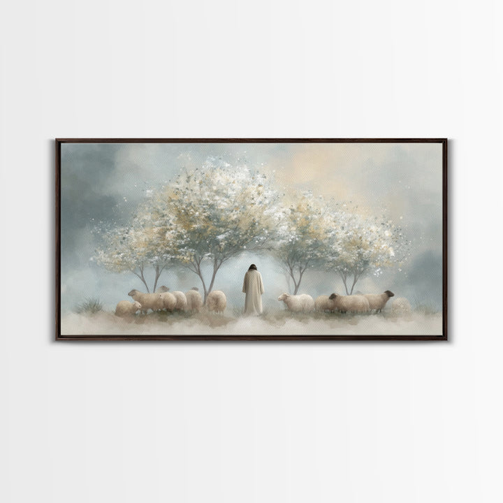 Blossom Keep – Framed Canvas Print – Christian Art Print – Christian Art Canvas – Christian Wall Art – Jesus Painting – Modern Christian Pa