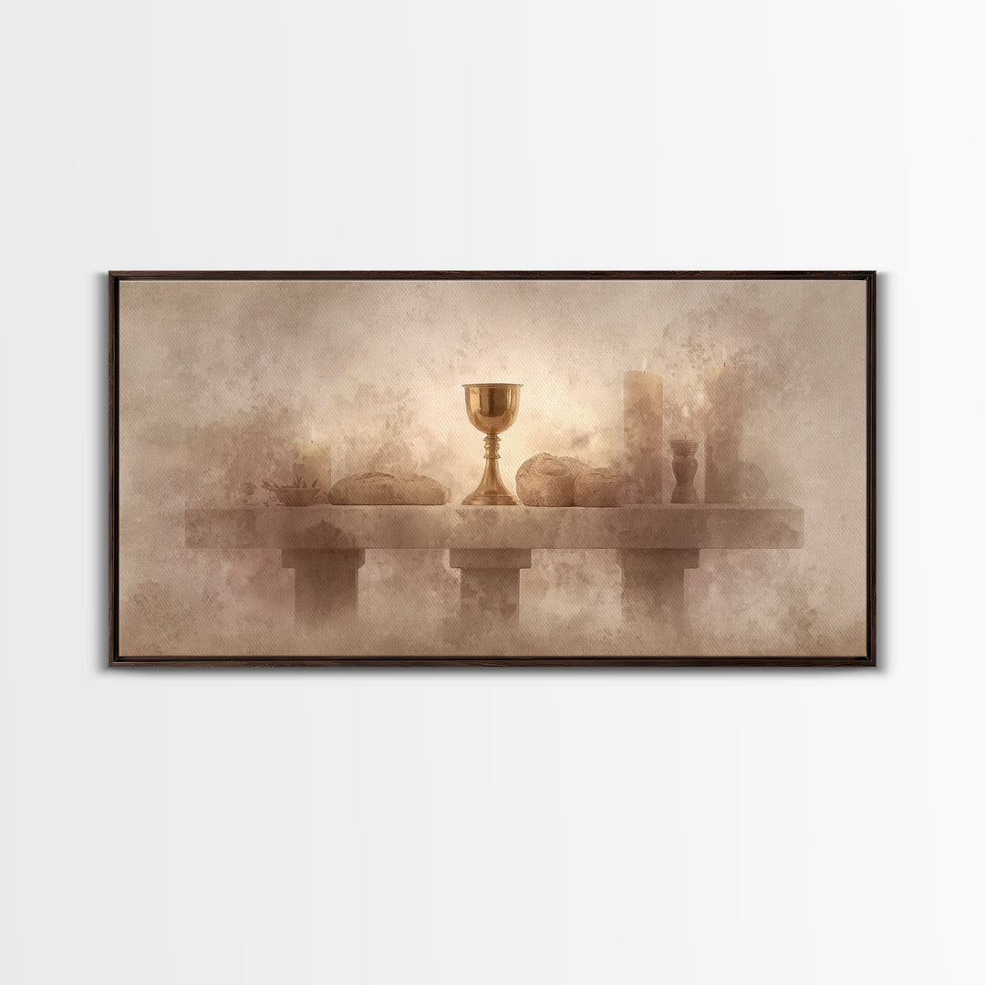 Altar Of Peace – Framed Canvas Print – Christian Wall Art – Subtle Christian Art – Christian Art Canvas – Christian Gift Ideas – Christmas