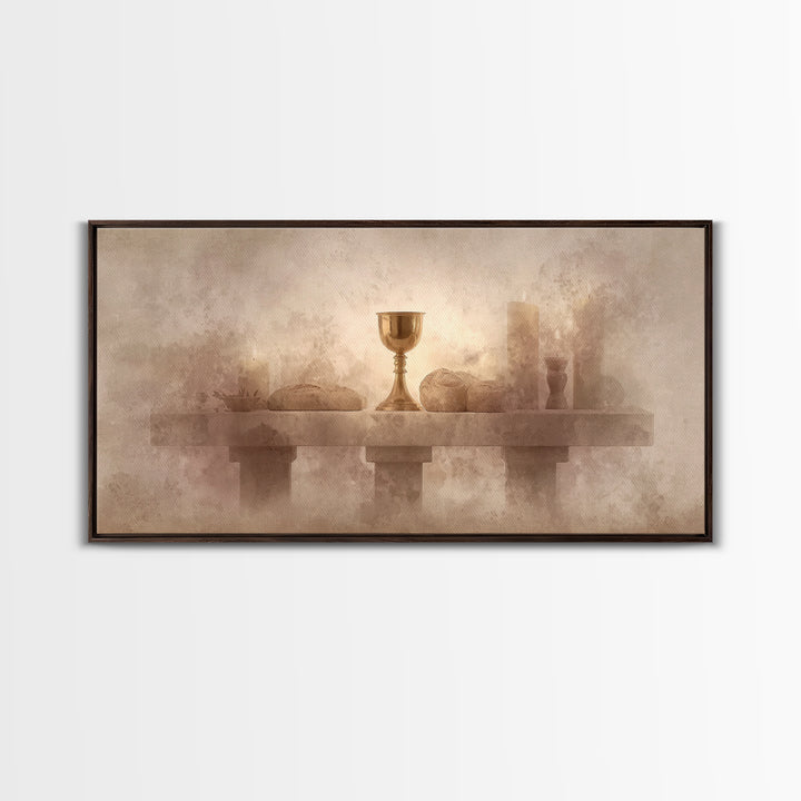 Altar Of Peace – Framed Canvas Print – Christian Wall Art – Subtle Christian Art – Christian Art Canvas – Christian Gift Ideas – Christmas