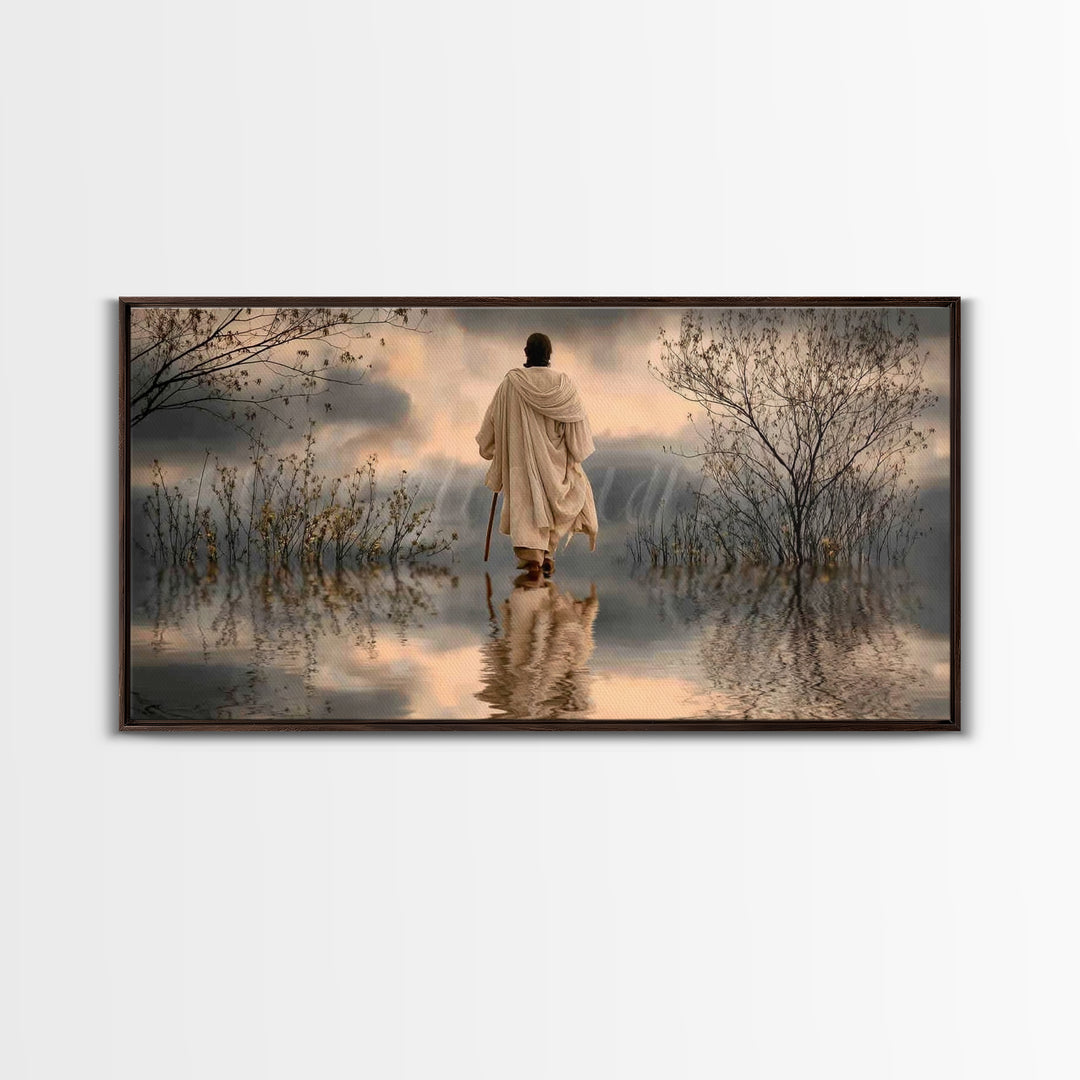 Dawn Of Hope – Framed Canvas Print – Christian Art Canvas – Christian Wall Art – Jesus Painting – Christian Gift Ideas – Christian Christma
