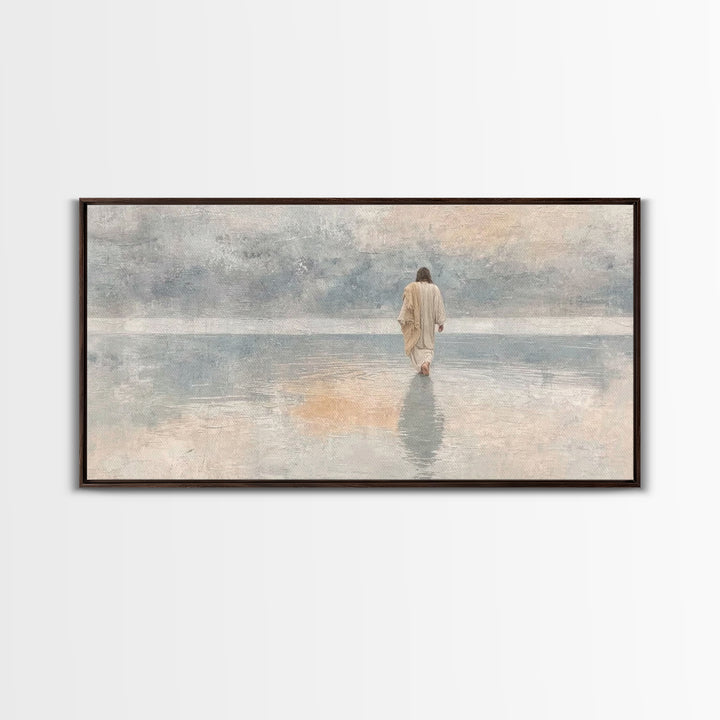 Horizon Of Faith – Framed Canvas Print – Christian Art Canvas – Christmas Art – Jesus Painting – Christian Wall Art – Christian Christmas A