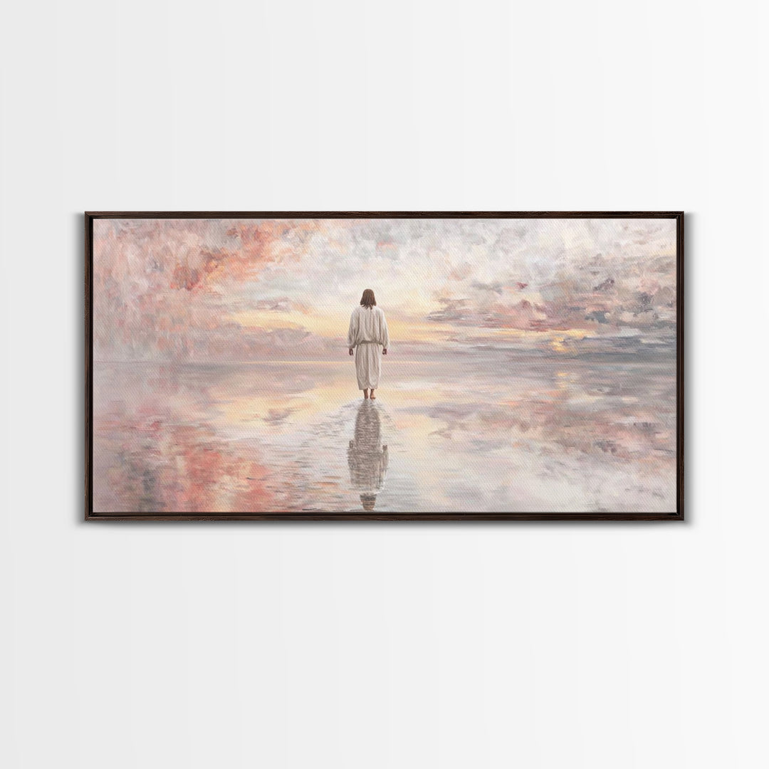 Pathway Of Hope – Framed Canvas Print – Jesus Painting – Christian Wall Art – Christian Christmas Art – Christian Art Canvas – Christmas Ar