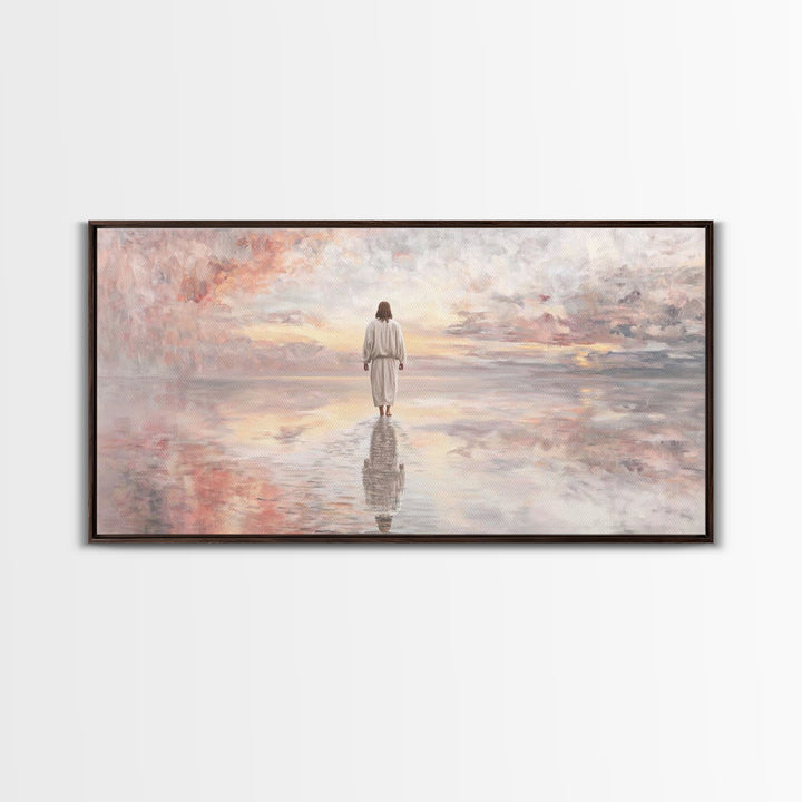 Pathway Of Hope – Framed Canvas Print – Jesus Painting – Christian Wall Art – Christian Christmas Art – Christian Art Canvas – Christmas Ar